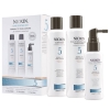 Nioxin system 5 chemically treated hair light thinning tratment set 3 pieces 150ml + 150ml + 50ml