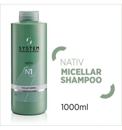 Shampoo micellar nativ n1 litro system professional  1000ml